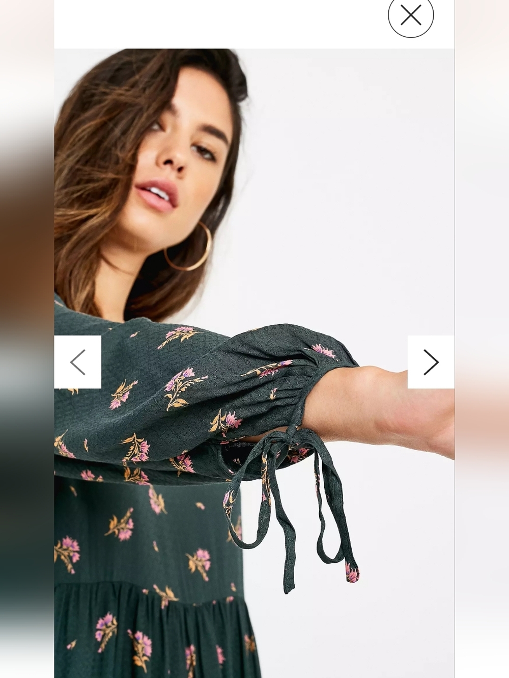 Urban Outfitters Mindy Floral Print Tiered Mini Dress - Picture 5 of 9